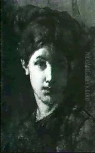 Portrait Of A Young Girl by Thomas Couture