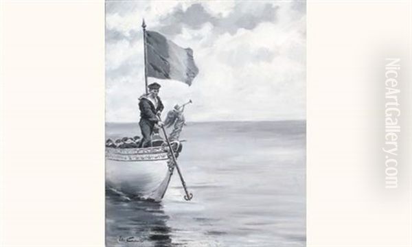 Projet D'artiste Pour L'illustration Du Menu Offert Lors Du Voyage Officiel Du Tsar En France, En Octobre 1896 - view 1