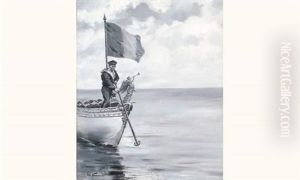 Projet D'artiste Pour L'illustration Du Menu Offert Lors Du Voyage Officiel Du Tsar En France, En Octobre 1896