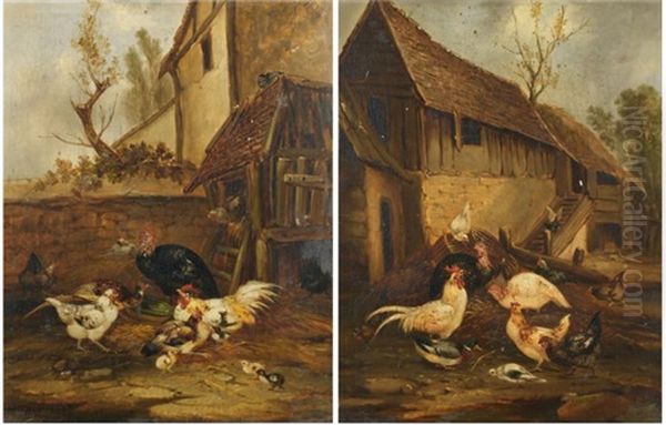 Scenes De Basse-cour (pair) - view 1