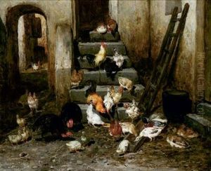 La Basse-cour by Philibert-Leon Couturier