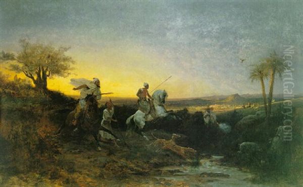Wild Boar Hunt On The Plains Of Oudja, Morocco - view 1