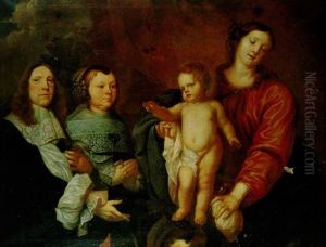 Madonna Mit Kind Und Stifterpaar Madonna Mit Kind Und Stifterpaar