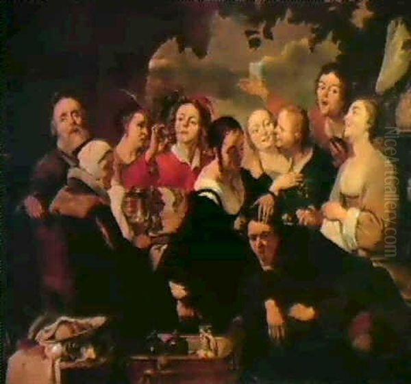 Scene De Banquet A Dix Personnages - view 1