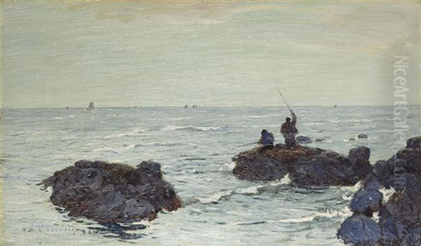 Fishing Off The Rocks - view 1