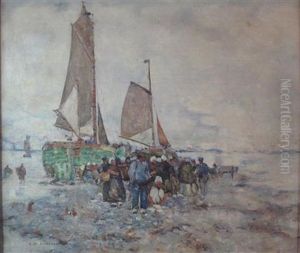Dutch Fishing Boats by Robert Mcgown Coventry