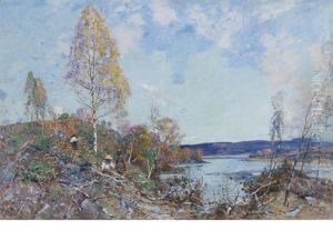 Woodcutters By A Loch Woodcutters By A Loch