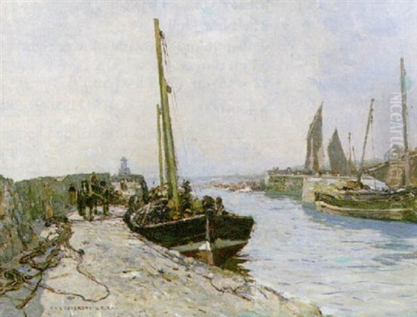 Unloading The Boats, East Neuk - view 1