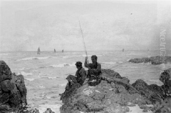 Fishing Off The Rocks - view 1
