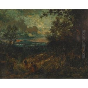 Herders With Their Flock by David Cox