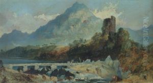 Cascatelle Au Pied D'une Montagne by David Cox