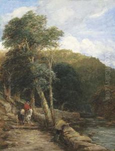 The Fisherman - View At Bettws-y-coed by David Cox