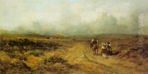 Returning From Market by David Cox