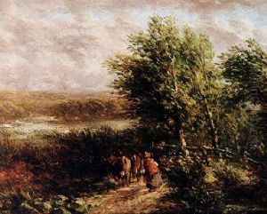 Landscape With Cattle And Drover On A Path