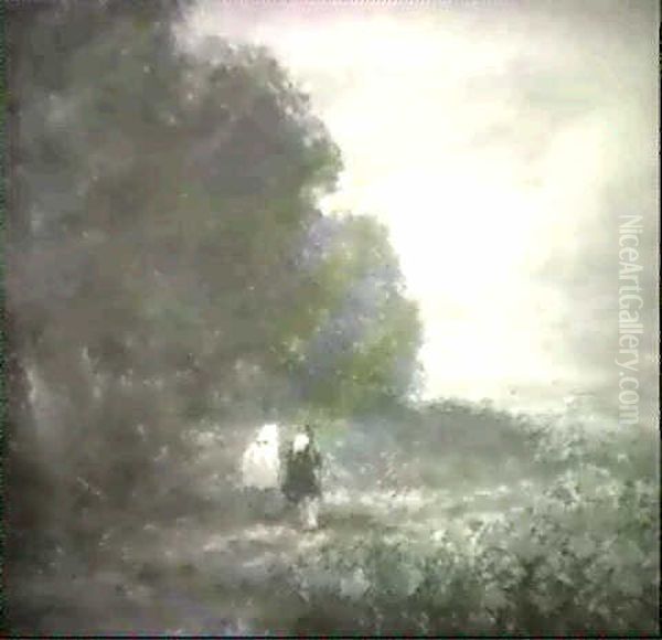 Figures On A Country Path By Awood - view 1