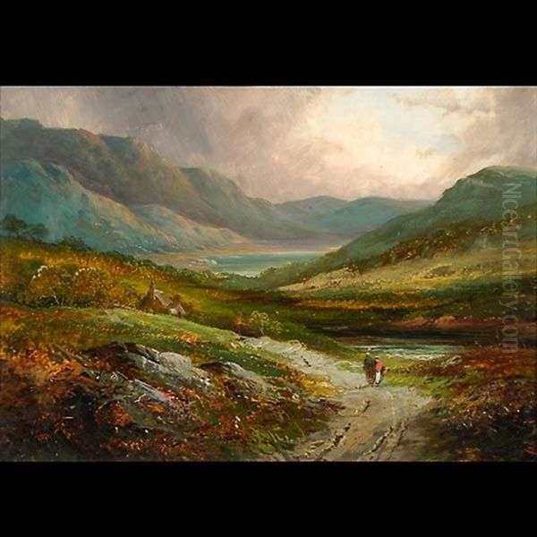 Landscape With Two Figures On A Path - view 1