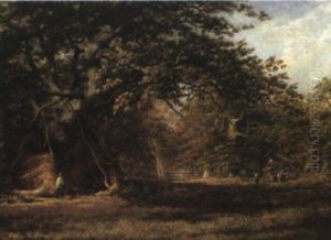 The Woodman's Bower, Birkland, Sherwood Forest by Alfred Wilson Cox