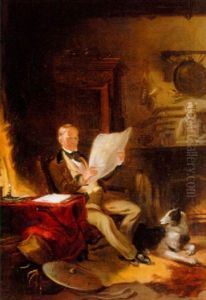 Sir Walter Scott In His Abbey At Abbotsford Sir Walter Scott In His Abbey At Abbotsford