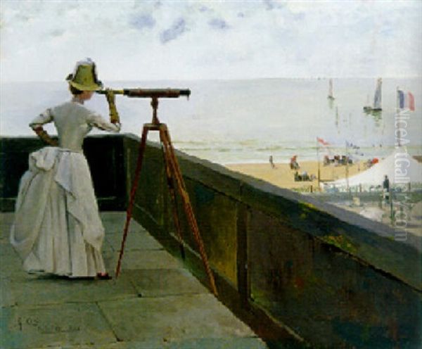 Contemplation (the Beach At Prefailles) - view 1