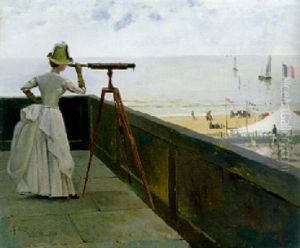 Contemplation (the Beach At Prefailles)