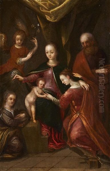 The Mystical Marriage Of Saint Catherine - view 1