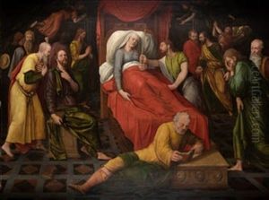 Muerte De La Virgen by Michiel Coxie