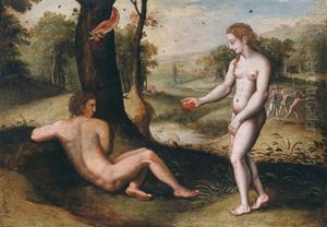 Adam Und Eva Unter Dem Baum Der Erkenntnis
