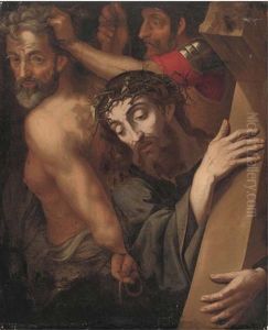 Christ On The Road To Calvary by Michiel Coxie