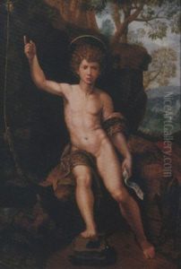 The Youthful Saint John The Baptist by Michiel Coxie