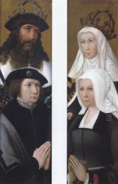 Bildnis Des Grafen Grafen Guillaume De Bourgoing Mit Kaiser Karl Dem Grosen Als Schutzpatron - view 1