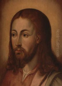 Cabeza De Cristo Salvador by Michiel Coxie
