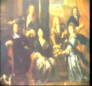 A Group Portrait Of The Van Haecht Family