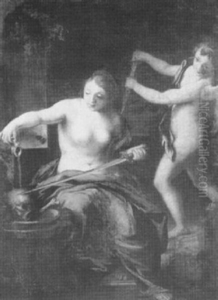 Venus And Cupid In Vulcan's Forge - view 1