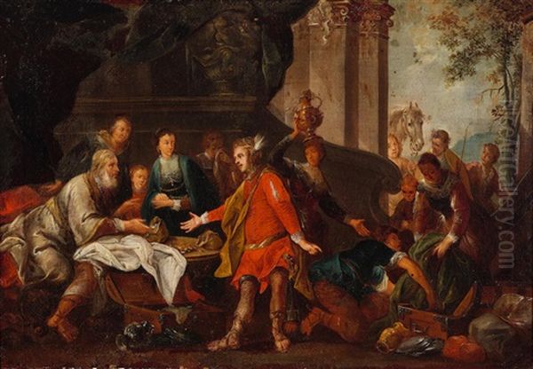 A Merchant Scene - view 1