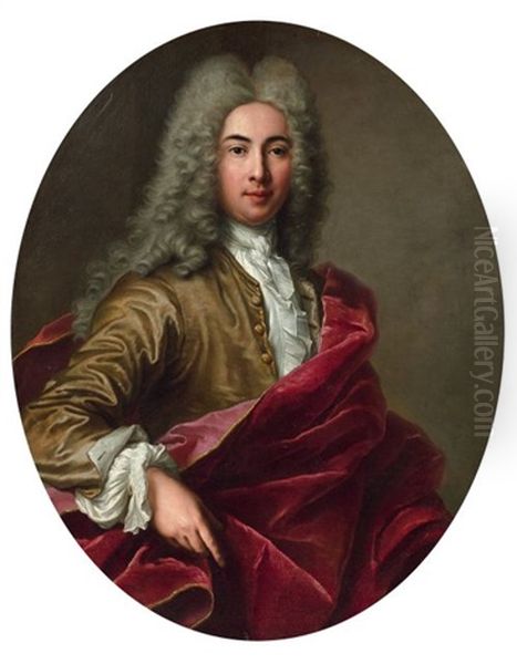 Portrait D'homme Au Drape Rouge - view 1
