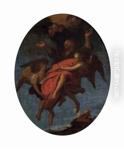 Le Ravissement De Saint Paul by Antoine Coypel