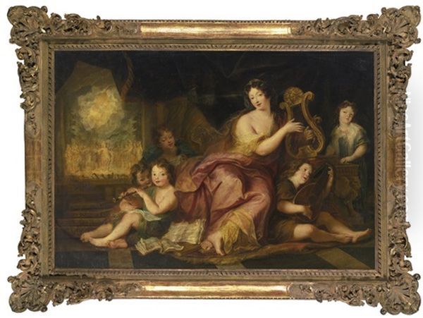 Allegory Of Music (a Portrait Of Mme. De Maintenon With The Natural Children Of Louis Xiv) - view 1