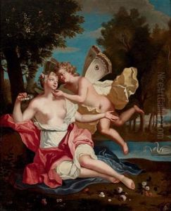Zephir Et Flore by Antoine Coypel