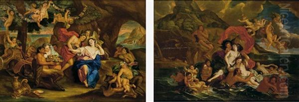 Bacanal; Galatea (pair) - view 1