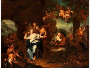 Dionysos Wirbt Um Ariadne by Antoine Coypel