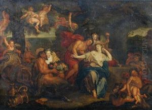 Bacchus And Ariadne On Naxos by Antoine Coypel