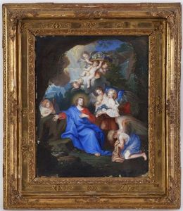 Christ Dans Le Desert Servi Par Des Anges Christ Dans Le Desert Servi Par Des Anges