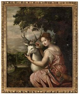 Jaktgudinnan Diana by Antoine Coypel