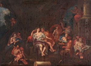 Bacchus Et Ariane Dans L'ile De Naxos by Antoine Coypel