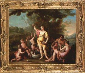 L'education De Bacchus Ou L'automne by Antoine Coypel