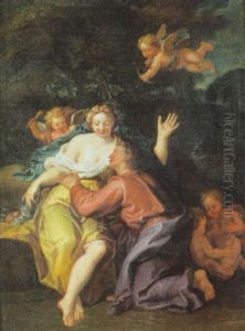 Venus Et Adonis by Antoine Coypel