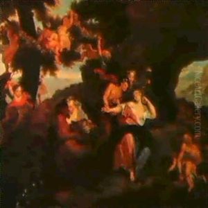 Bacchus Und Ariadne Auf Der Insel Naxos by Antoine Coypel