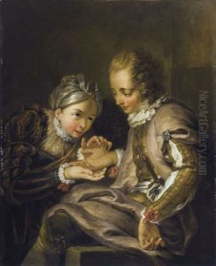 La Diseuse De Bonne Aventure by Charles-Antoine Coypel