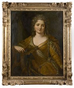 Portrait De Femme De Qualite En Euterpe by Charles-Antoine Coypel