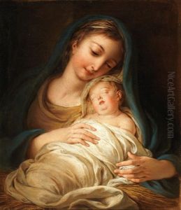 Madonna And The Sleeping Child by Charles-Antoine Coypel